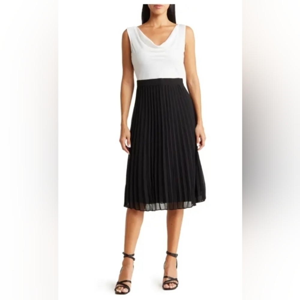 Karl Lagerfeld pleated dress.